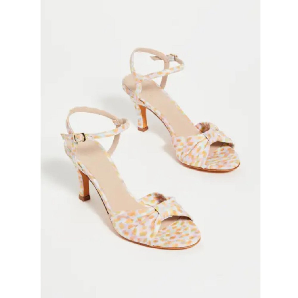 Maryam Nassir Zadeh Pastel Multi-Color Ankle-Strap Sandals